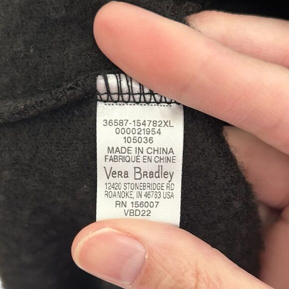 Vera Bradley Teddy Fleece Pullover Fireplace Plaid size 2XL - Picture 12 of 13